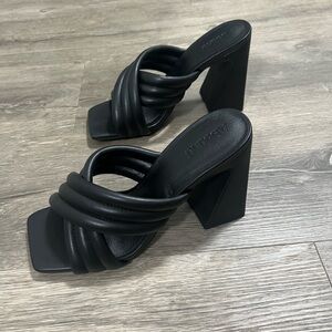 Abound Black Heeled Sandals